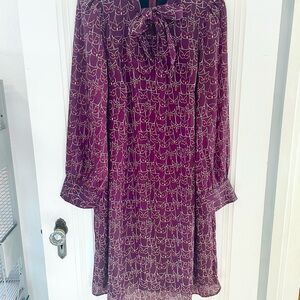 Brown Owl Patterned Women's Dress